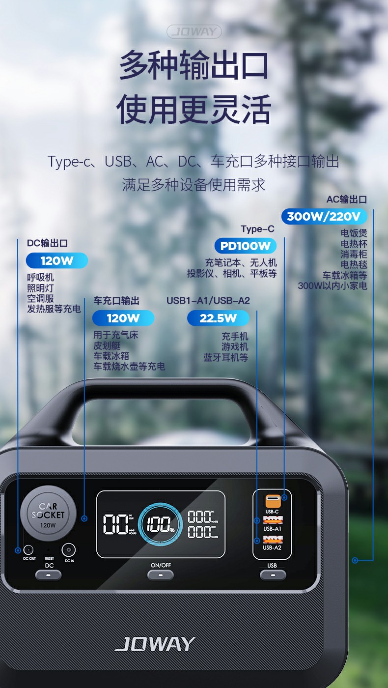 HW01 智mini 300W便携式户外储能_智ZI系列_深圳市royal皇家88电源有限公司