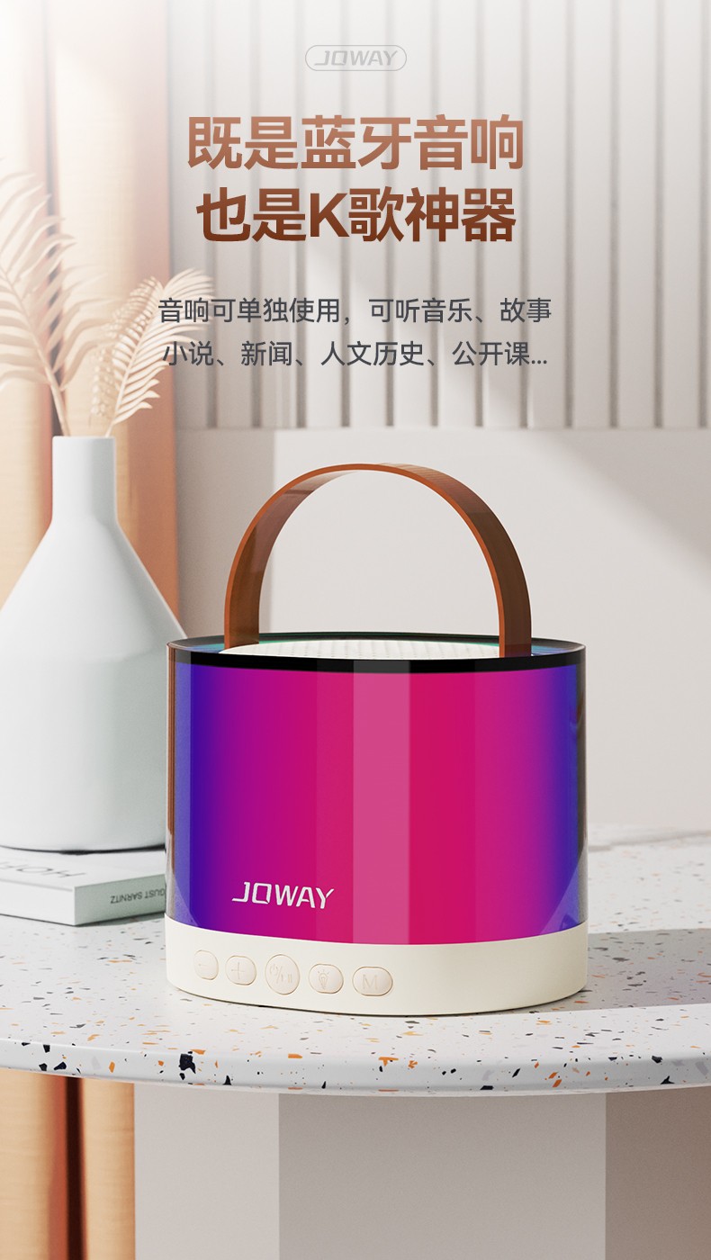 BM216 炫彩K歌蓝牙音箱套装_蓝牙音响_深圳市royal皇家88电源有限公司