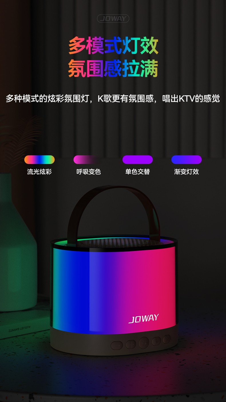 BM216 炫彩K歌蓝牙音箱套装_蓝牙音响_深圳市royal皇家88电源有限公司