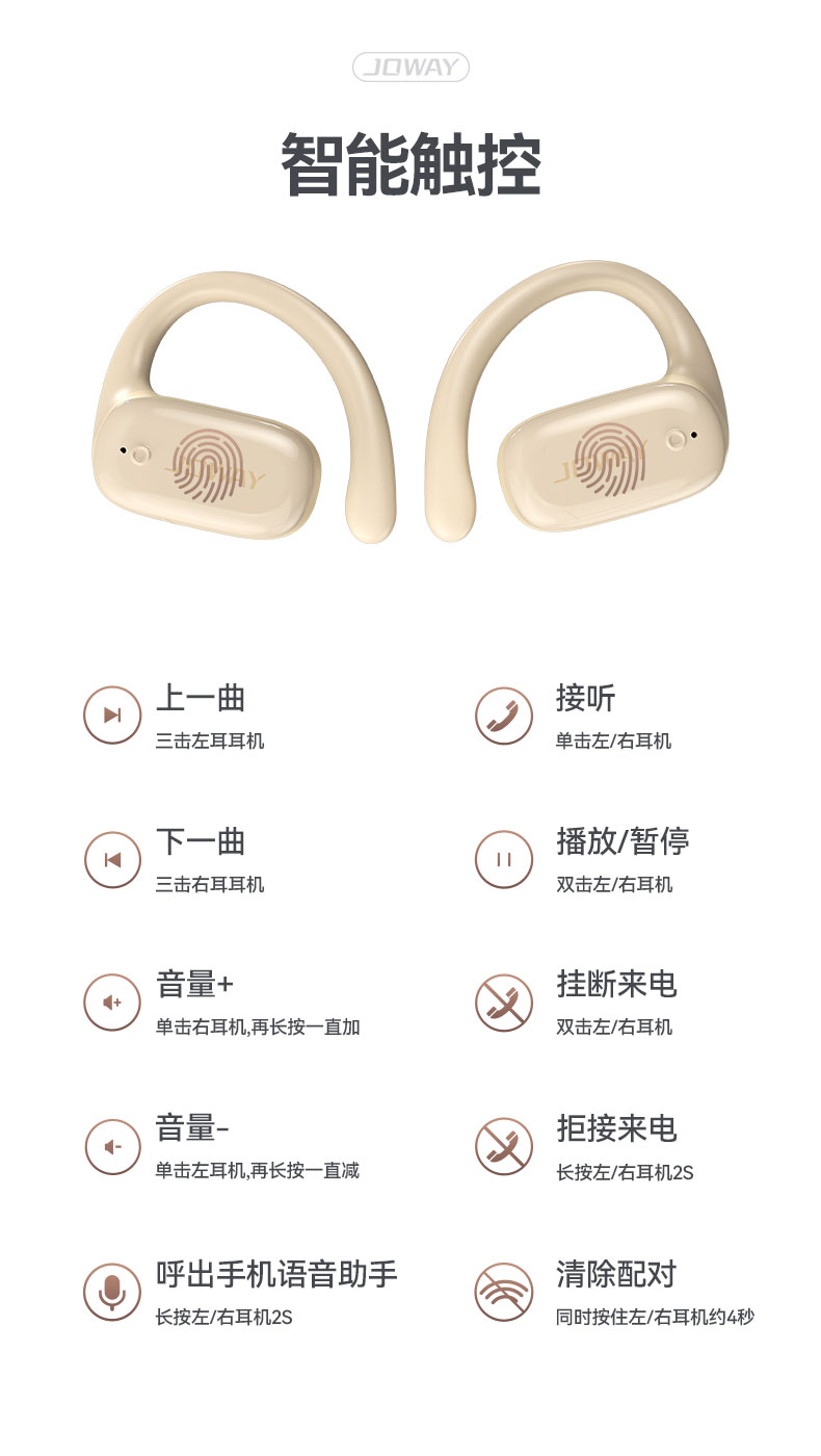 H216 开放式无线蓝牙耳机_OWS 耳机_深圳市royal皇家88电源有限公司