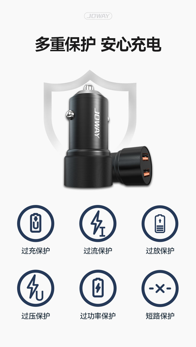 JC132 双口车载充电器_充电器_深圳市royal皇家88电源有限公司