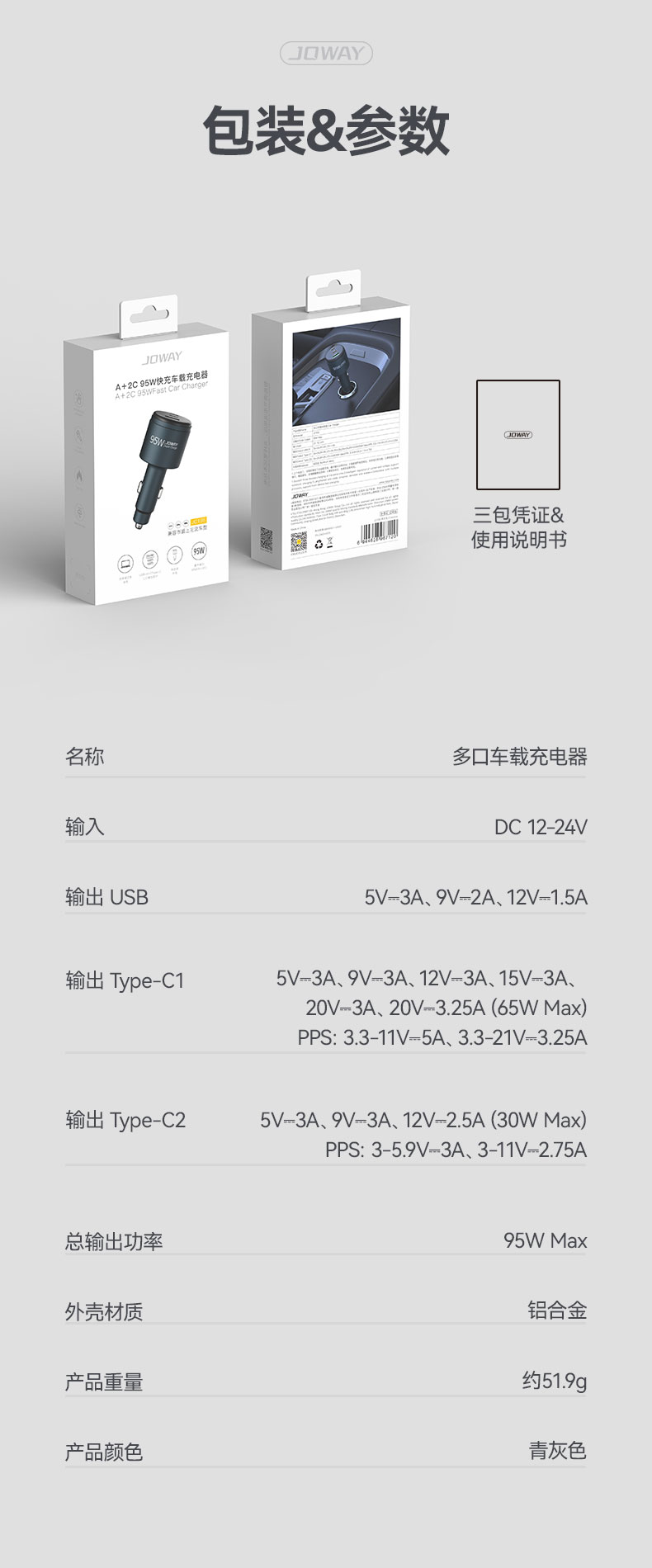 JC195 多口车载充电器_充电器_深圳市royal皇家88电源有限公司
