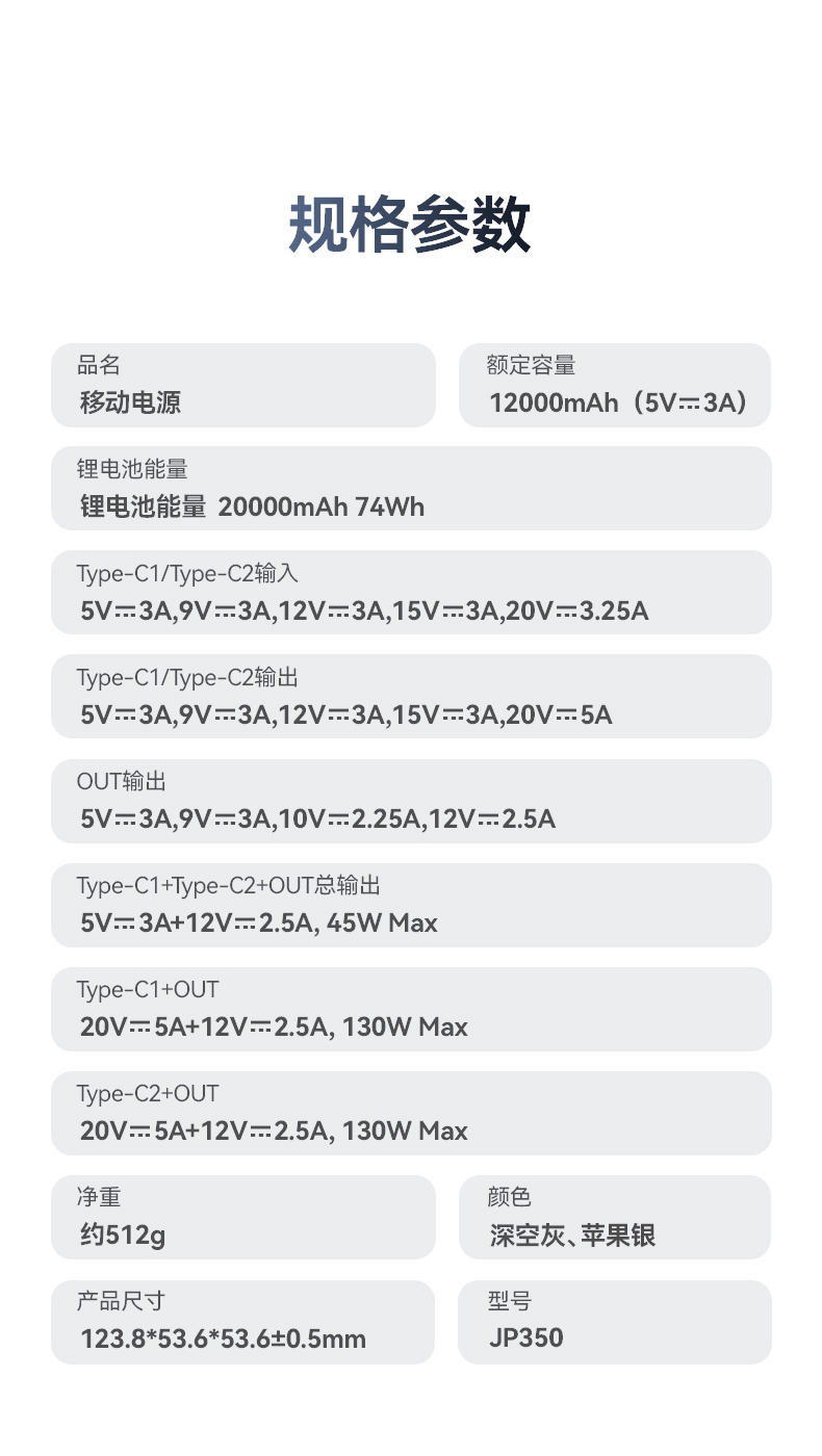 JP350 带伸缩线快充移动电源_移动电源_深圳市royal皇家88电源有限公司
