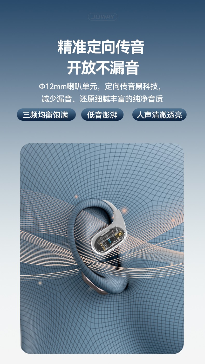 H233 开放式无线蓝牙耳机_OWS 耳机_深圳市royal皇家88电源有限公司